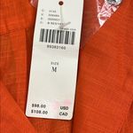 Anthropologie Damson Madder Martina Short Sleeve button down shirt, size medium Orange Photo 5