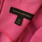 Banana Republic High Neck Sleeveless Hot Pink Shift Dress Size 10 Womens Photo 4