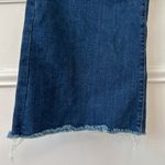 Loft High Rise Slim Flare Jeans in Dark Wash Frayed Hem Size 32/14 Photo 3