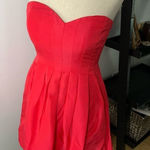 J.Crew  strapless red dress size 2 Photo 0