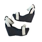 Diesel Y2K Platform Wedge Sandals Black and White Photo 3