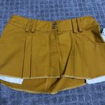 BDG Sydney Pleated Low-Rise Mini Skirt NWT Size S - Brown Photo 4