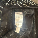 Women’s Black Sheer BodyCon Jumpsuit Silver Accents Bat Wing Sleeves **Size S Photo 11