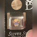 Silver Stone Little Girl Italian Bracelet Charm Photo 2