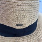 C.C. Here Comes the Sun Wide Brim Floppy Sun Straw Tan Vacation Hat Photo 2