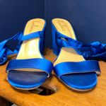 Lulus Blue Lace- Up Heels Photo 2