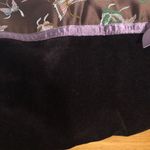 Old Navy eggplant purple Butterfly ribbon velvet shoulder bag tote ornate boho Photo 5