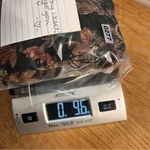 Vintage Y2K MSK Women's Black Floral top beading shoulder pads ruched v neck Size M Photo 15