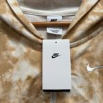 Nike  Tan and White Cropped Hoodie Jacket S Photo 2