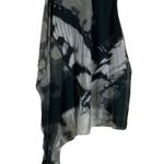 Alfani Flowy Blouse Womens 2X Black Asymmetric Sheer Lightweight Lagenlook Boho Photo 1
