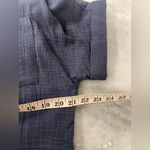 C&C California NWT  Size M Dusty Blue Cotton Gauze Short Sleeve Button Down Shirt Photo 6