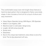 Karen Kane  navy/white tie dye front slit jersey spandex midi dress. Size M. NWT. Photo 5