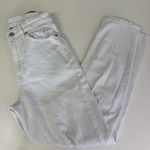 American Eagle  White Mom Straight Distressed Women Jeans Size 4 Stretch Photo 2