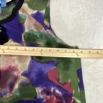 Vera Wang Simply Vera Graphic Purple Green Sleeveless Blouse Photo 4