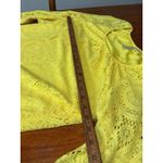 Tacera Women's Dress Yellow Medium Bright Lace Long Sleeve Work Office M Photo 6