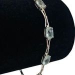10K 10KT White Gold Aquamarine bracelet Photo 0