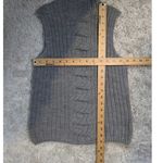 Bartolini Sleeveless Mock Neck Cable Knit Wool Sweater Gray Size S Photo 6