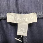 Talbots T By Out & About Wide Leg Pants XL Blue Pockets Smooth Stretch Travel Photo 9