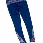 Kyodan  Floral Bamboo Mountain Landscape Athletic Purple Leggings XS X-Small Photo 63