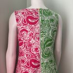 Lilly Pulitzer Jubilee Flam Alma Shift Dress Pink Green size 8 Photo 5