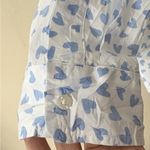 Frank & Eileen Like New  Barry Button Down Top Signature Crinkle Hearts Large Photo 5