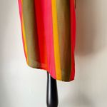 ZARA sz M Short sleeve V neck midi stripe shift dress Photo 2