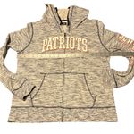 NFL Team Apparel  Women’s New England Patriots Zip Up Hoodie Sweatshirt XL Photo 5