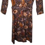 Vintage Trends by Jerrie Lurie Floral Dress‎ with Belt Brown Photo 2
