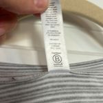 Athleta  Gray and White Boxy Cap Sleeve T-Shirt Photo 3