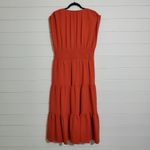 Calvin Klein  Women's Gauze V-neck Tiered‎ Skirt Dress Size 12 Photo 4