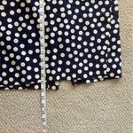J.Crew The Pencil Skirt Navy Blue Polka Dot Size 6 100% Cotton Thick Like New Photo 2