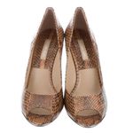 Michael Kors Snakeskin Peep Toe Wedge Photo 1