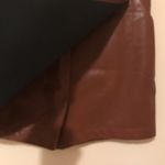 Iris Vegan Brown Leather Skort Women’s Size M Photo 4