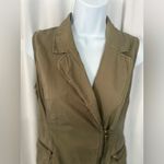 Michael Kors  Olive Green Utility Vest Dress with Zip Front (1070) Photo 5