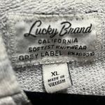 Lucky Brand  Softest Knitwear Grey Label Quarter Zip Hoodie Sweatshirt Size XL Photo 3