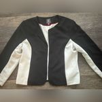 Vince Camuto Black White Colorblock Women’s tailored open jacket Blazer 12 Photo 1