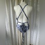 Boss Babe Collection NWT Plunging Sexy Snake Skin One Piece Swimsuit Beach M White Size M Photo 6