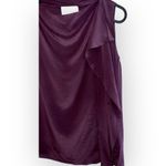 3.1 Phillip Lim 3.1 PHILIP LIM Silk Drape Cowl Neck Asymmetric purple wine sleeveless tank top 2 Photo 2