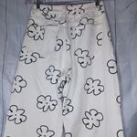 Floral Print Off White Jeans Size 25 Photo 9