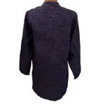 Chico's Chico’s oriental style shimmer printed mandarin collar Kaftan shirt jacket sz 8 Photo 1