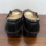 Alegria black leather clog size 39 1.5" Heel Photo 4