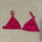 Good American Perfect Fit Satin Bikini Top - Fushcia - XS Photo 2