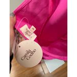 Camila Coelho Dress Payton Maxi Halter Womens Hot Pink Fringe Crepe Dress XS Photo 6