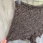 American Eagle Leopard Animal Print Flowy Pull On Shorts Womens Medium Photo 1