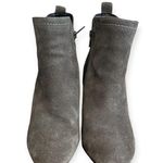 Diba True Diba Women's Size 9.5 Grey Suede Leather Upper Booties Zip Ankle Boots 3" Heel Photo 4