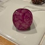 Source Unknown Pink Rose Pattern Ring acrylic Photo 1