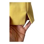 Biella Collezioni Pants Women 6 Yellow Wool Tapered Leg Dress Pants Trousers Yellow Size 4 Photo 5