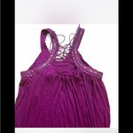 Free People  Purple Embellished‎ blouse festival boho Photo 1