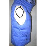 Athleta NWT $148 Womens Heather Purple Vest Detachable Hood M Warm Puffer Cozy Photo 3