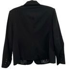 kim rogers  Signature Petite Black Button Front Blazer Photo 3